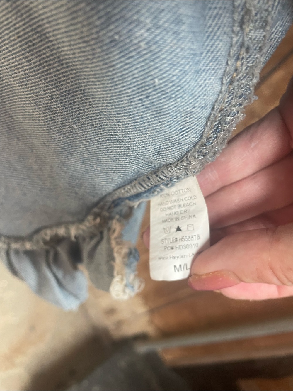 Hayden Blue Ruffle-Hem Denim Jacket - Picture 10 of 10